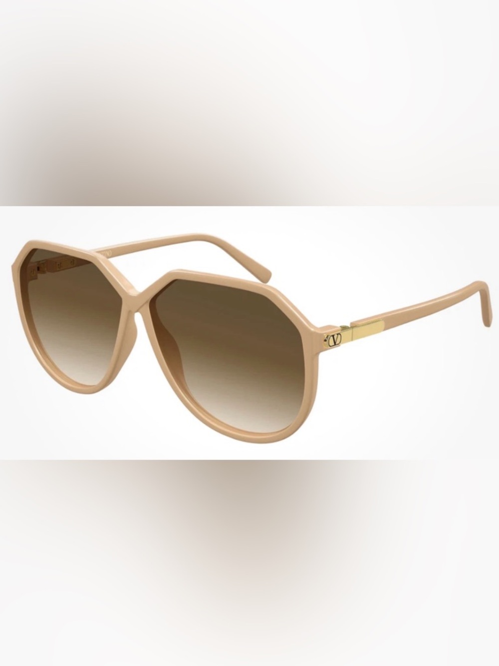 Valentino VG0026S 004 Nude Solid Sunglasses 61-10-140